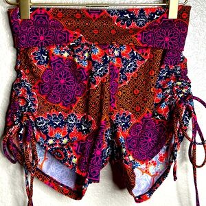 Daughters of Culture XS/S Foldover Tie Cinch Shorts
